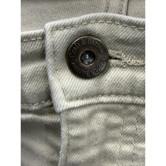 Croft & Barrow Denim Jeans Men's Size 38X32 Slim Fit Cream - Picture 10 of 16